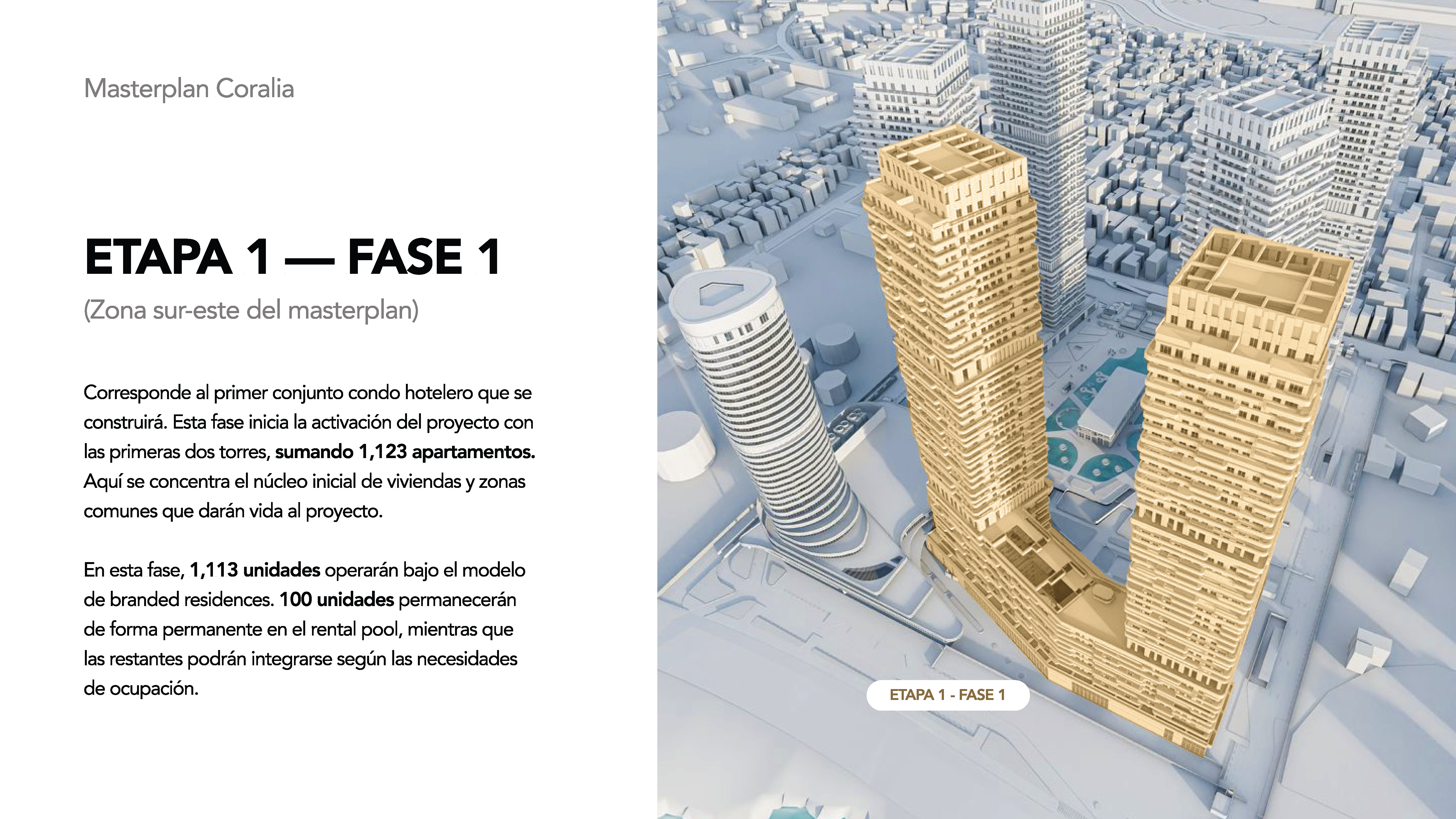 ETAPA 1 — FASE 1 - Zona sur-este del masterplan